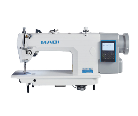 Electronic lockstitch sewing machine with big hook for heavy material